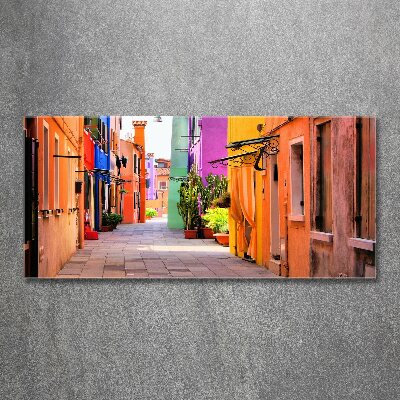 Foto obraz szkło akryl Kolorowe uliczki