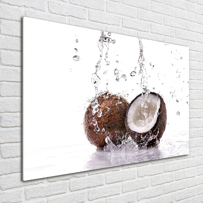 Obraz zdjęcie szkło akryl Kokos i woda