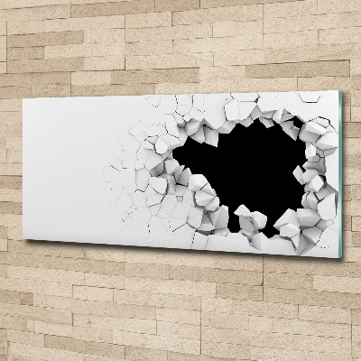 Obraz zdjęcie szkło akryl Dziura w ścianie
