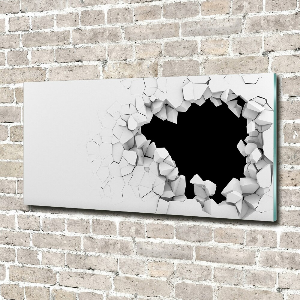 Obraz zdjęcie szkło akryl Dziura w ścianie