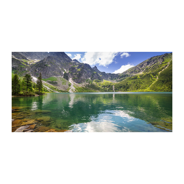 Foto obraz szkło akryl Morskie oko Tatry