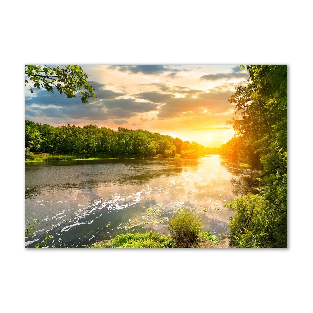 Foto obraz akryl Zmierzch nad rzeką