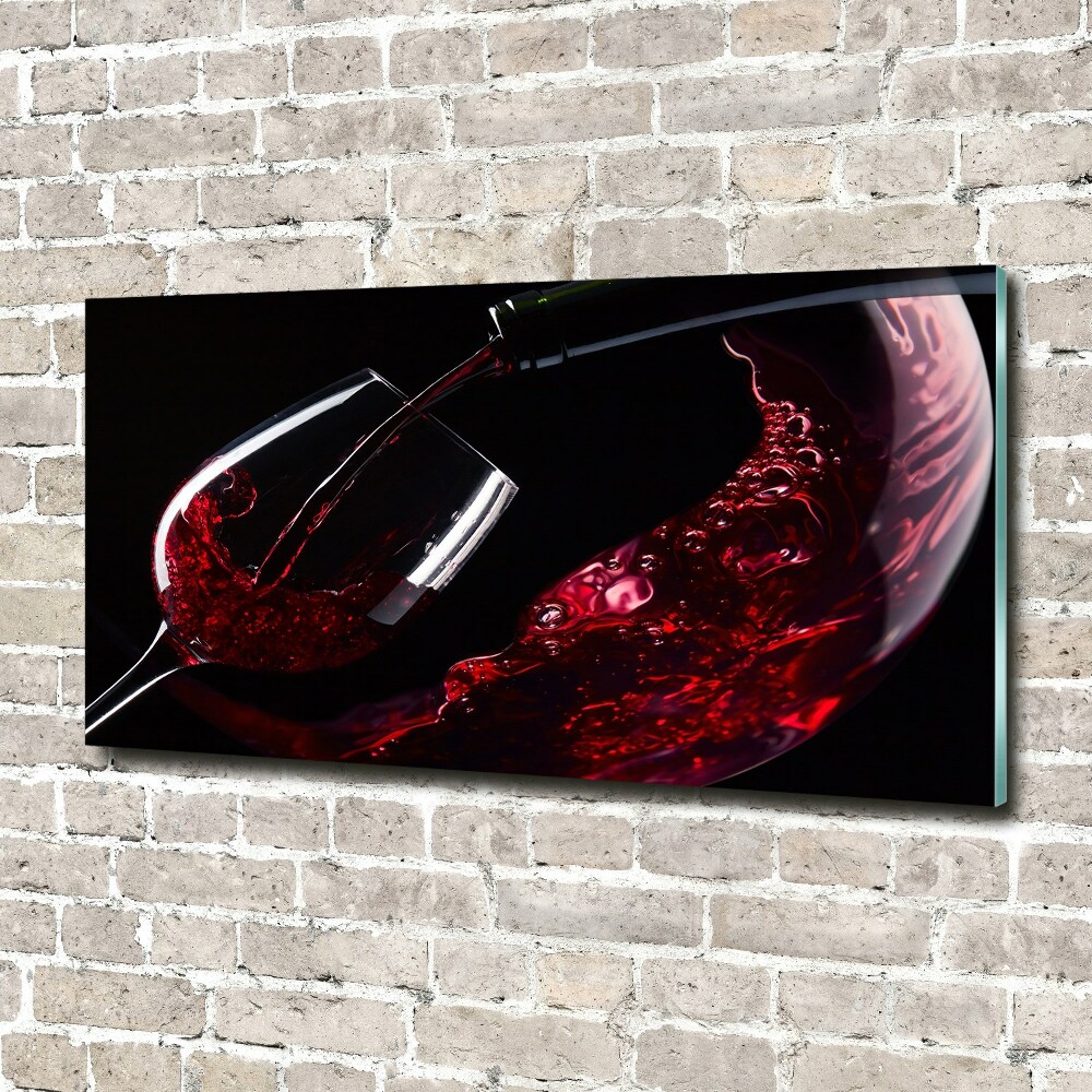 Obraz zdjęcie szkło akryl Czerwone wino