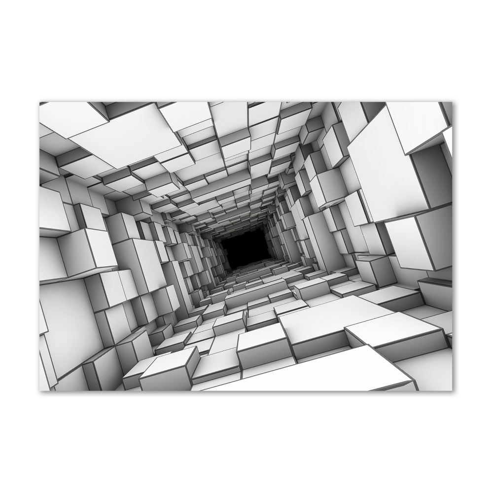 Obraz zdjęcie akryl Tunel z sześcianów
