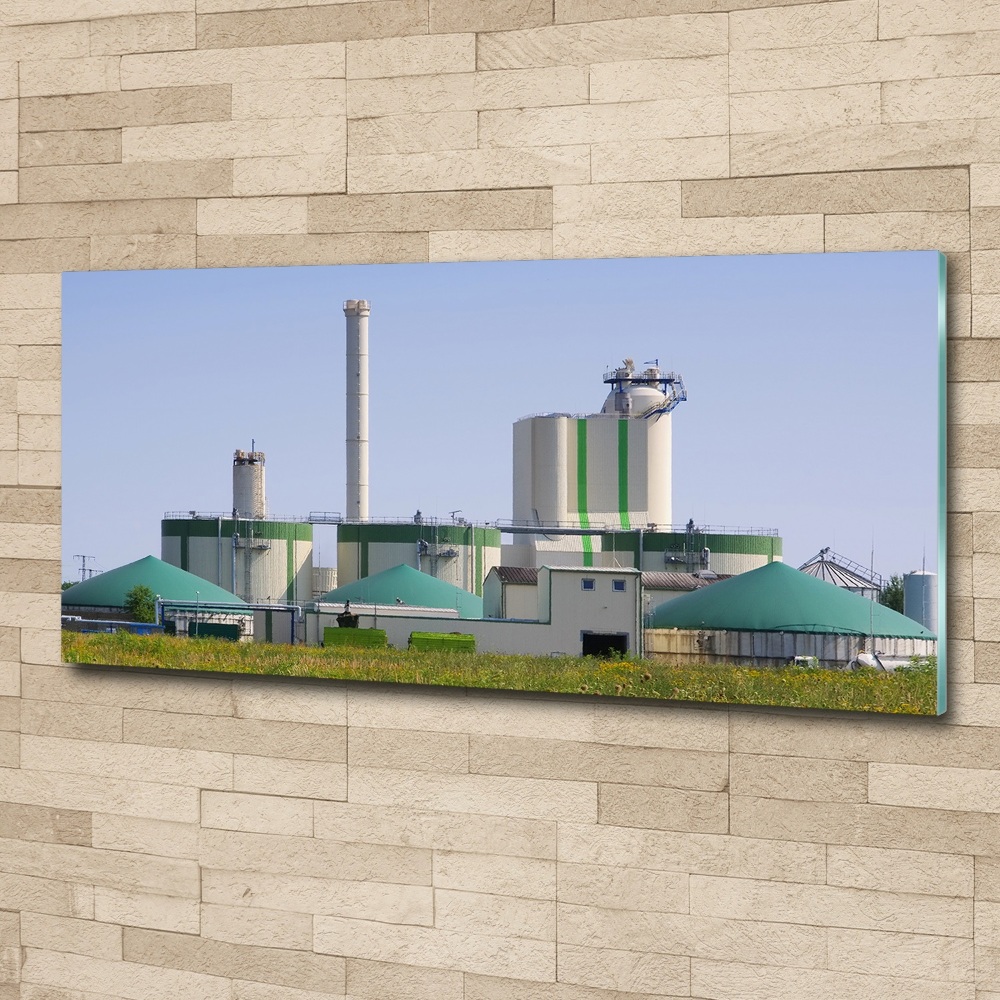 Foto obraz szkło akryl Biogazownia