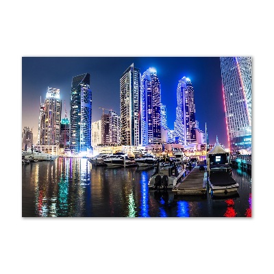 Foto obraz na ścianę akryl Dubaj nocą