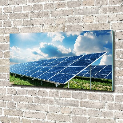 Foto obraz szkło akryl Baterie słoneczne