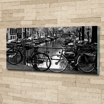 Foto obraz szkło akryl Rowery Amsterdam