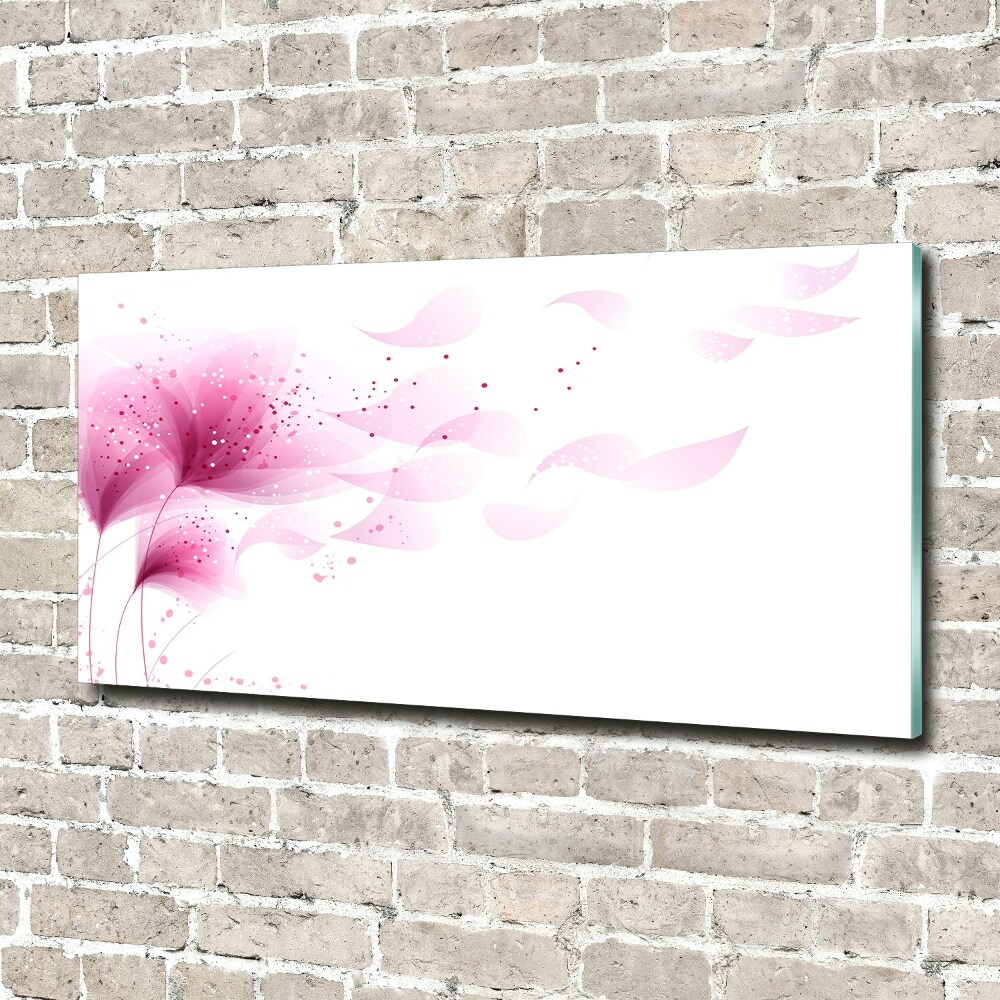 Obraz zdjęcie szkło akryl Różowy kwiat
