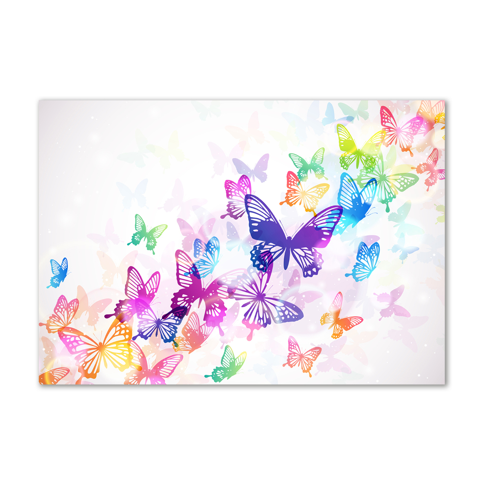Obraz zdjęcie szkło akryl Kolorowe motyle