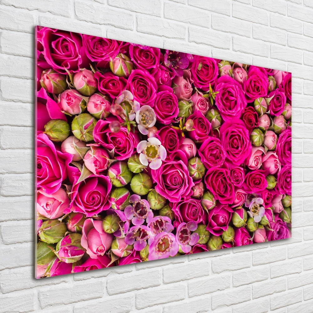 Obraz zdjęcie na ścianę szkło akrylowe Róże