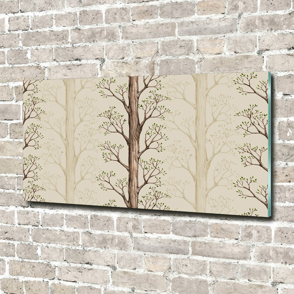 Fotoobraz na ścianę szkło akrylowe Drzewa
