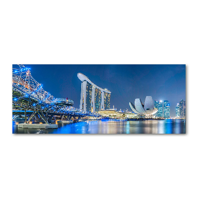 Foto obraz szkło akryl Singapur nocą