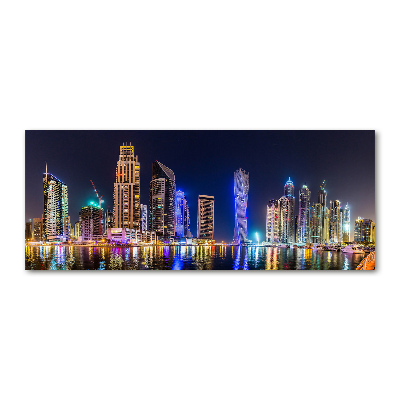 Foto obraz na ścianę akryl Dubaj nocą