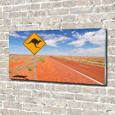 Foto obraz szkło akryl Droga w Australii
