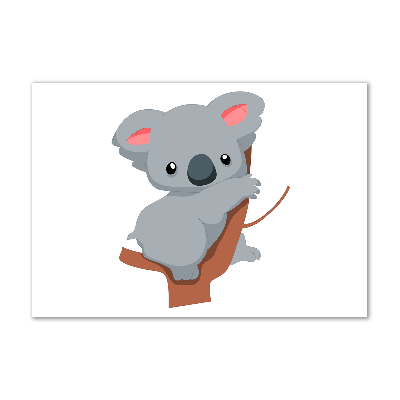 Obraz zdjęcie szkło akryl Koala na drzewie