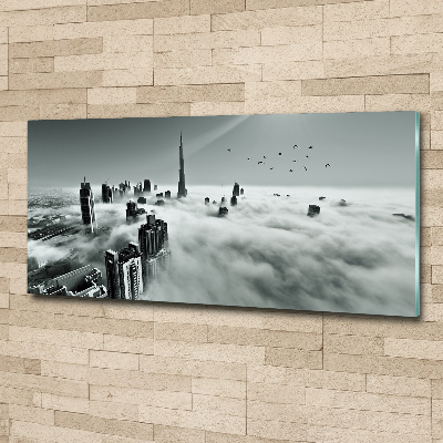 Foto obraz szkło akryl Mgła nad Dubajem