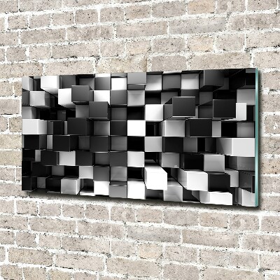 Foto obraz szkło akryl Abstrakcja kostki