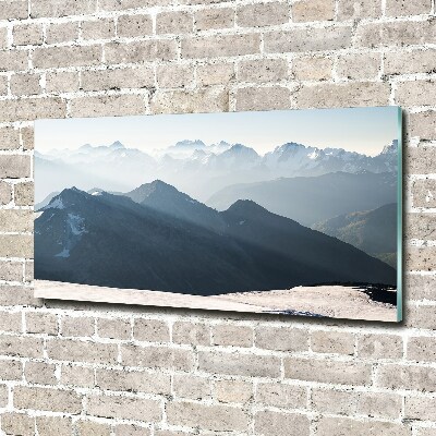 Foto obraz szkło akryl Górskie szczyty