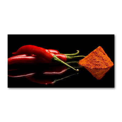 Foto obraz szkło akryl Chilli i cayenne