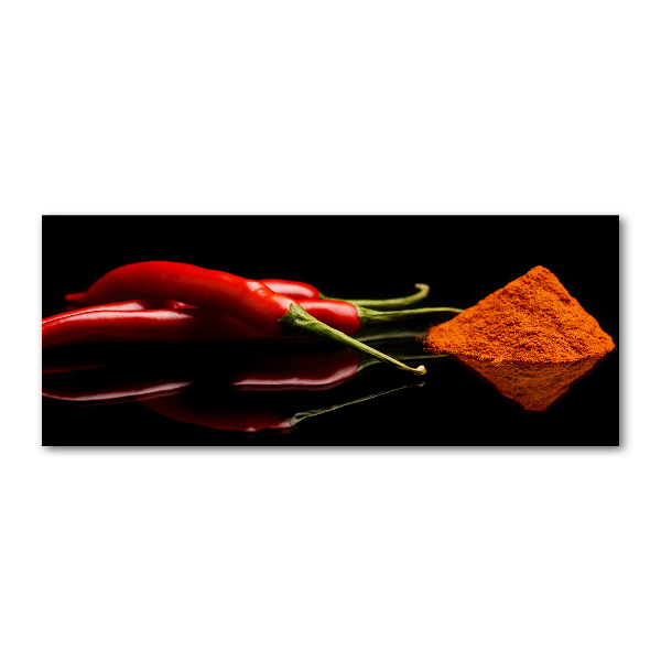 Foto obraz szkło akryl Chilli i cayenne