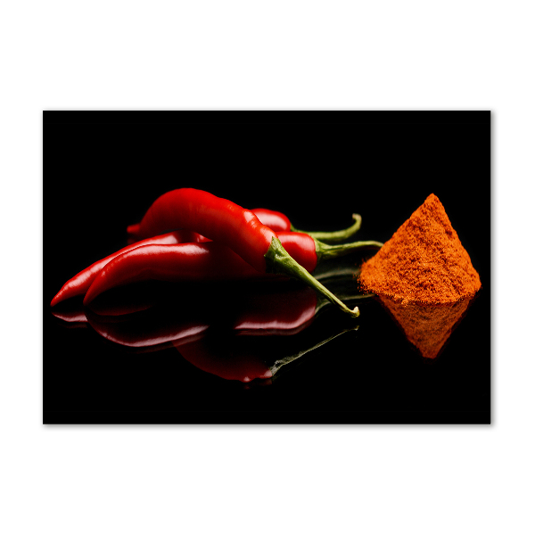 Foto obraz szkło akryl Chilli i cayenne