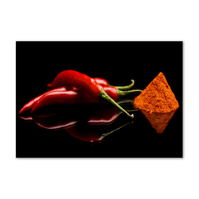 Foto obraz szkło akryl Chilli i cayenne