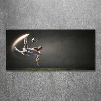 Foto obraz szkło akryl Piłkarz