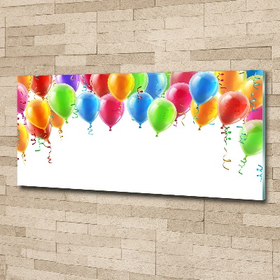 Foto obraz szkło akryl Kolorowe balony
