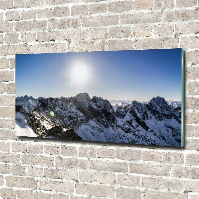 Foto obraz szkło akryl Zima w Tatrach