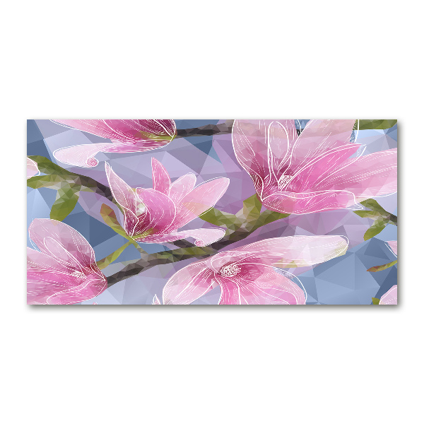 Obraz zdjęcie szkło akryl Różowa magnolia