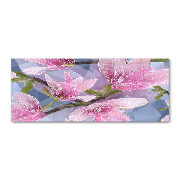 Obraz zdjęcie szkło akryl Różowa magnolia