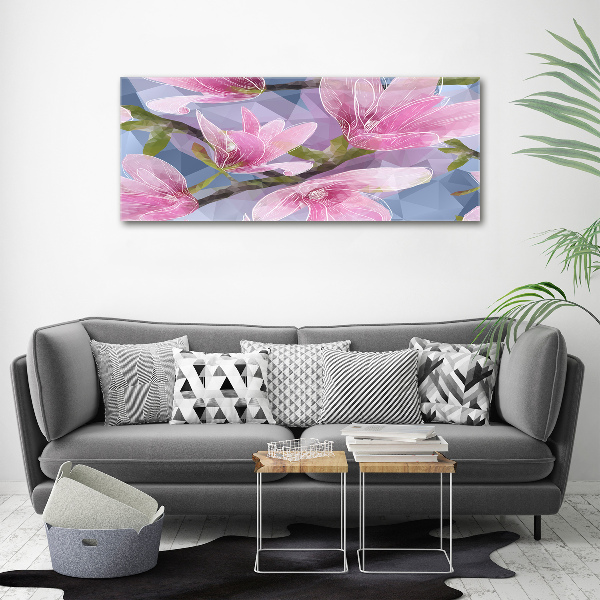 Obraz zdjęcie szkło akryl Różowa magnolia