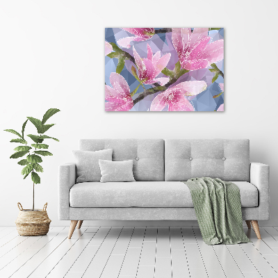 Obraz zdjęcie szkło akryl Różowa magnolia