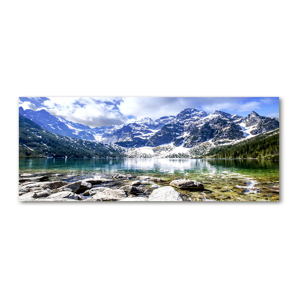 Foto obraz szkło akryl Morskie oko Tatry