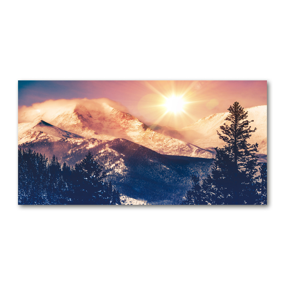Foto obraz szkło akryl Góry Kolorado