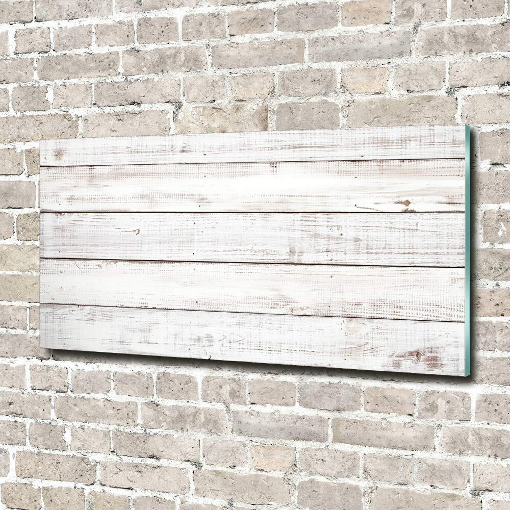 Foto obraz szkło akryl Drewniana ściana