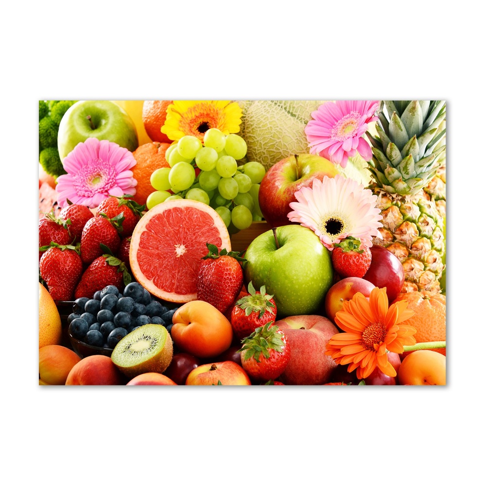 Foto obraz szkło akryl Kolorowe owoce