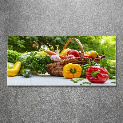 Foto obraz szkło akryl Kosz warzyw
