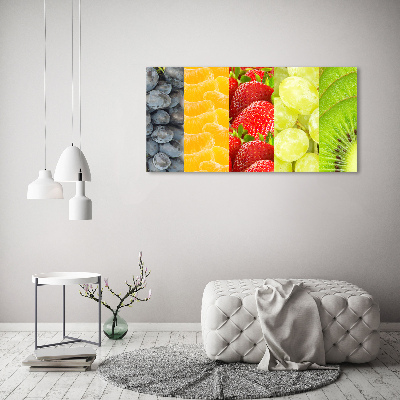 Foto obraz szkło akryl Kolorowe owoce