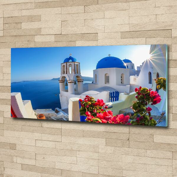Foto obraz szkło akryl Santorini Grecja