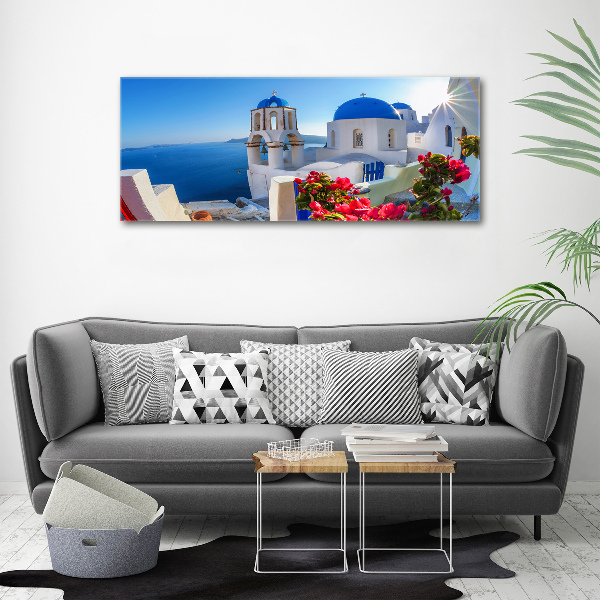 Foto obraz szkło akryl Santorini Grecja