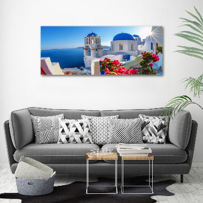 Foto obraz szkło akryl Santorini Grecja