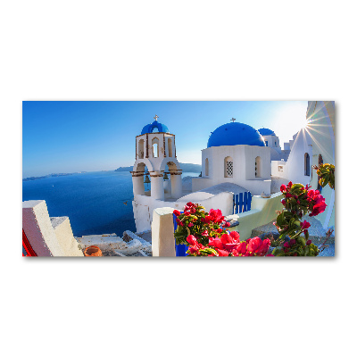 Foto obraz szkło akryl Santorini Grecja