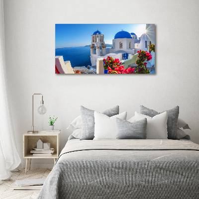 Foto obraz szkło akryl Santorini Grecja