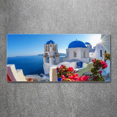 Foto obraz szkło akryl Santorini Grecja
