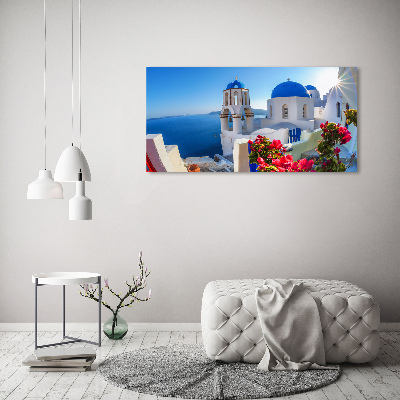 Foto obraz szkło akryl Santorini Grecja