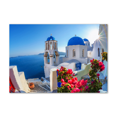 Foto obraz szkło akryl Santorini Grecja