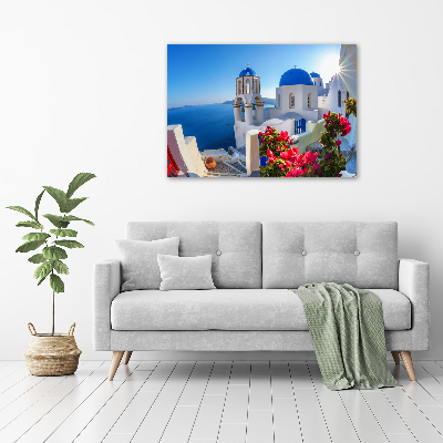 Foto obraz szkło akryl Santorini Grecja