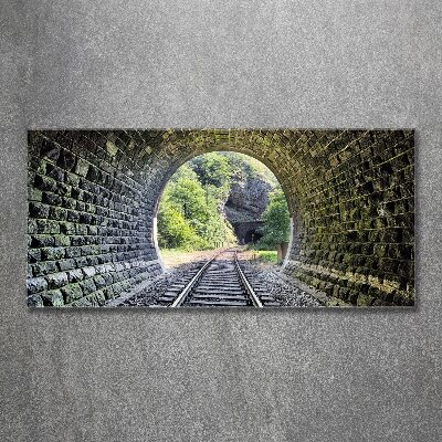 Foto obraz szkło akryl Tunel kolejowy